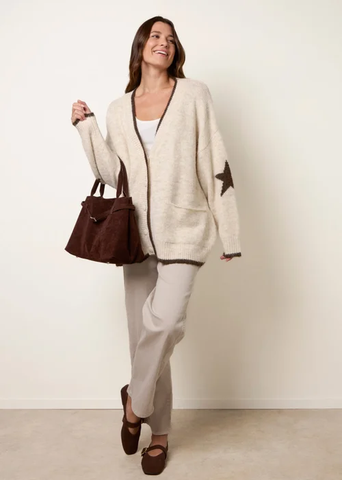 Blue Vanilla Beige Star Cardigan - One Size Image 2