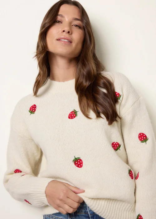 Blue Vanilla Ivory Strawberry Jumper - M/L Image 3