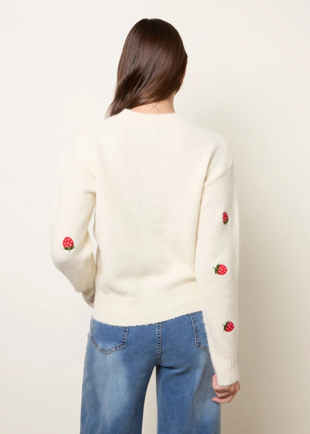 Blue Vanilla Ivory Strawberry Jumper - M/L Image 4