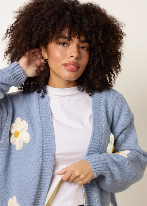 Blue Vanilla Blue Daisy Cardigan - S/M Image 3