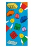 Lego Blue Colourblock Towel - 70x140cm Image 2