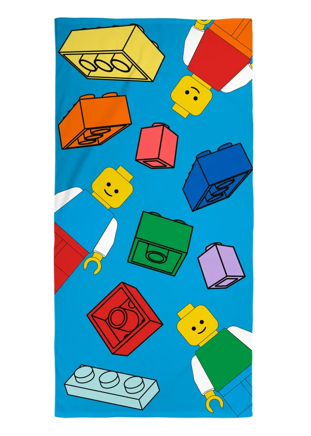 Lego Blue Colourblock Towel