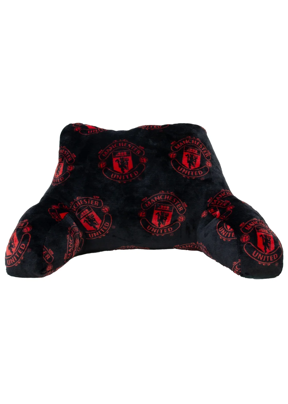 Manchester United FC Applause Black Cuddle Cushion - One Size Image 1