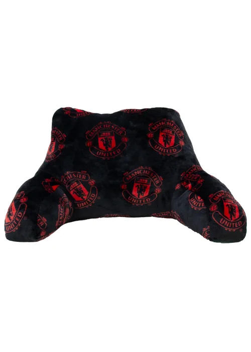Manchester United FC Applause Black Cuddle Cushion - One Size Image 1