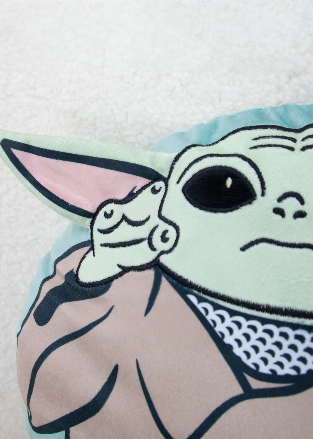Star Wars Mandalorian Friend Green Shaped Cushion - One Size Image 4