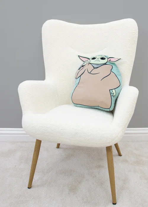 Star Wars Mandalorian Friend Green Shaped Cushion - One Size Image 1