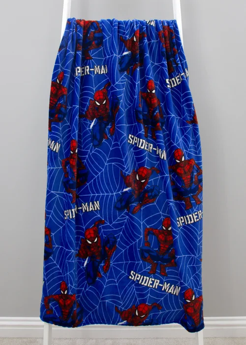 Spiderman Blue Adventure Glow In The Dark Blanket - 100 x 150 Image 1