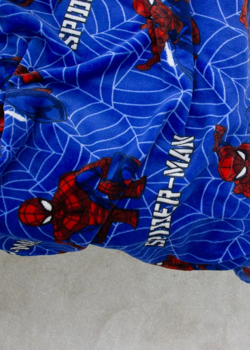 Spiderman Blue Adventure Glow In The Dark Blanket - 100 x 150 Image 3