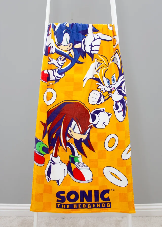 Sonic The Hedgehog Play Orange Towel