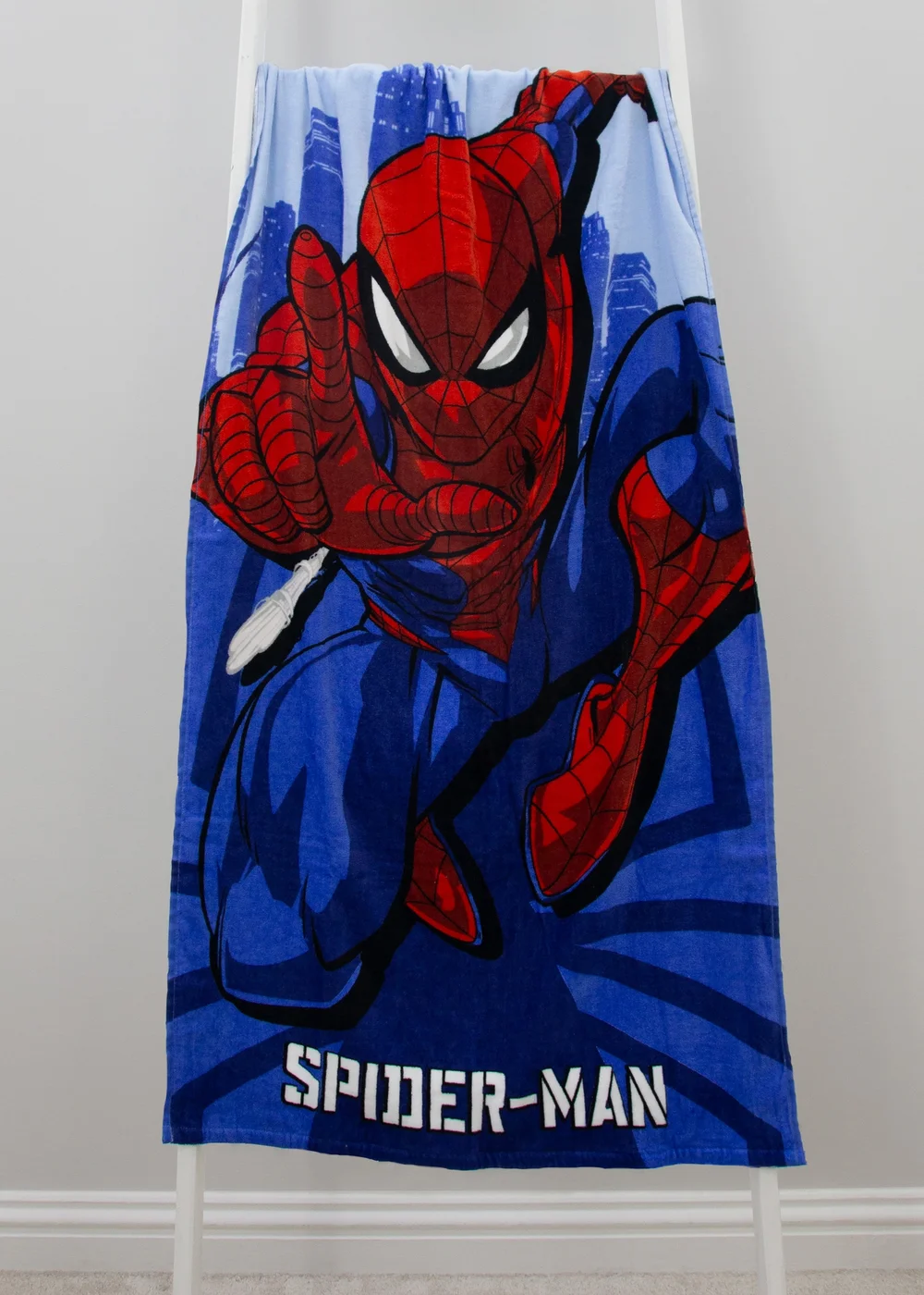 Spiderman Blue Adventure Towel - 70x140cm Image 1