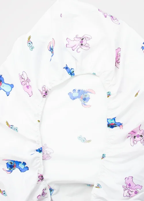 Disney Lilo & Stitch White Chill Fitted Sheet - Single Image 5