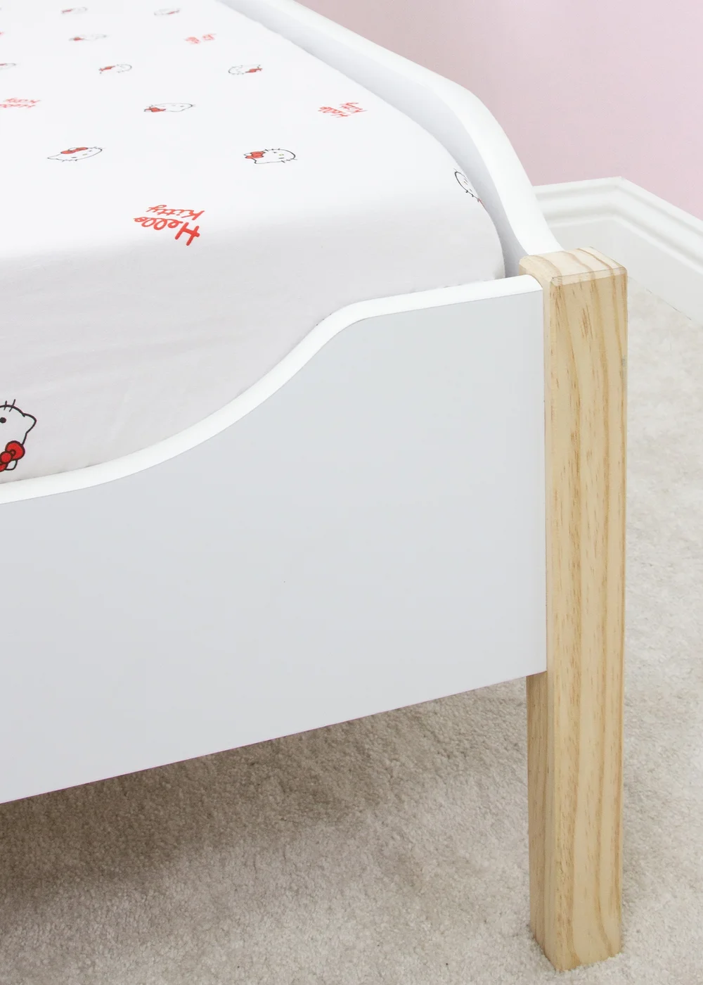 Hello Kitty White Sleepover Fitted Sheet - Single Image 3