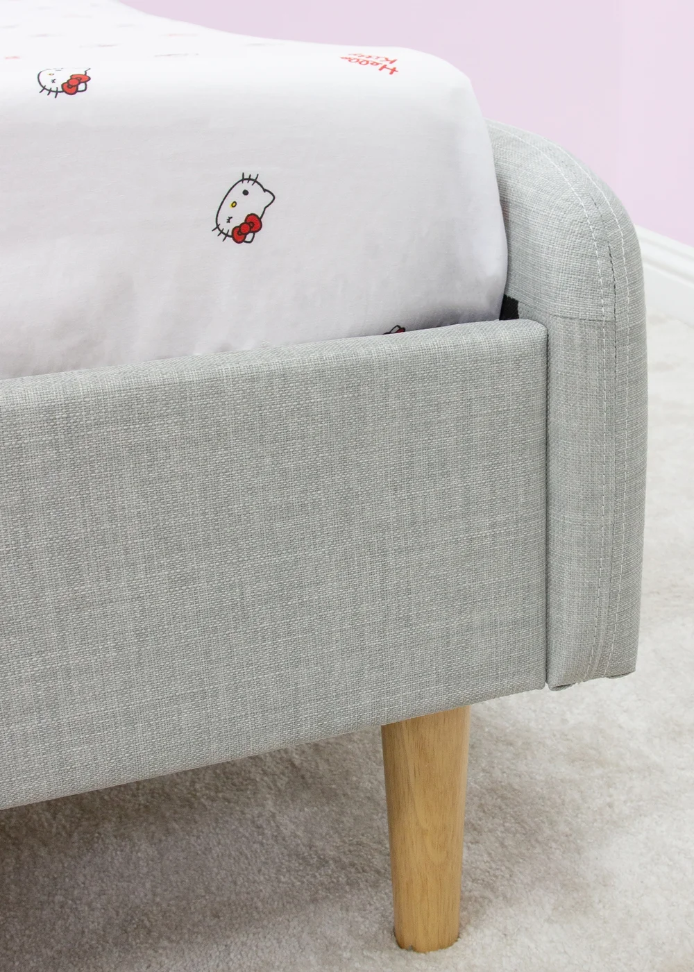 Hello Kitty White Sleepover Fitted Sheet - Double Image 3