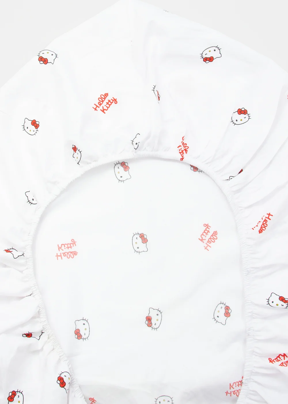 Hello Kitty White Sleepover Fitted Sheet - Double Image 5