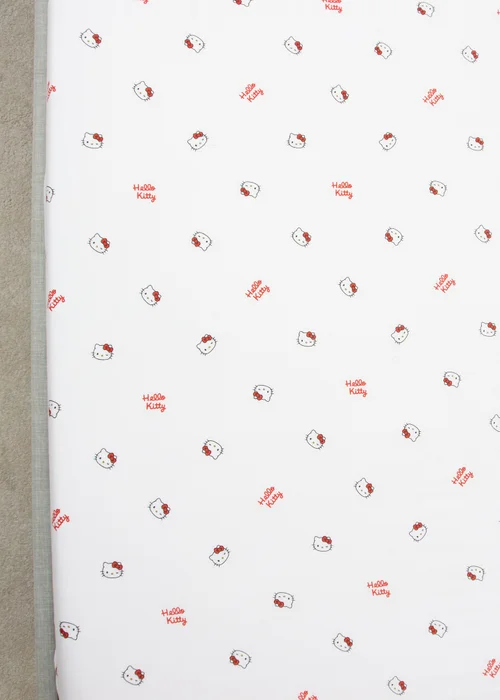 Hello Kitty White Sleepover Fitted Sheet - Double Image 4