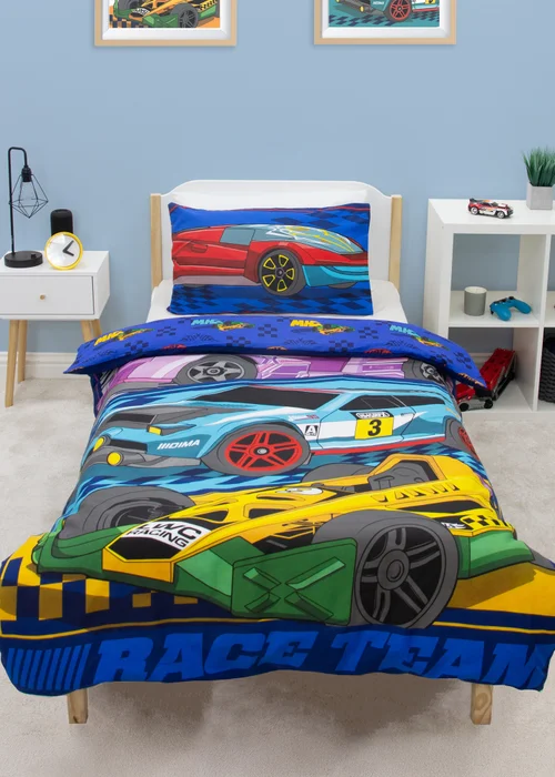 Hot Wheels Multicolour Motorway Duvet Cover - Single Image 1