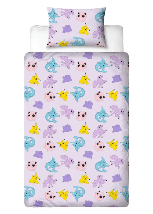 Pokemon Spirit Pink Duvet Cover - Single Image 2