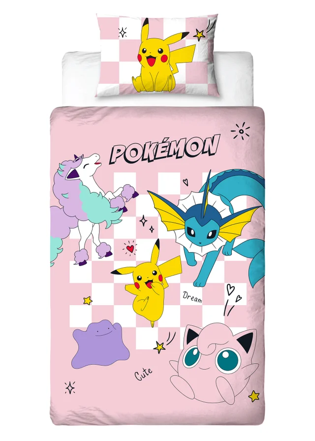 Pokemon Spirit Pink Duvet Cover