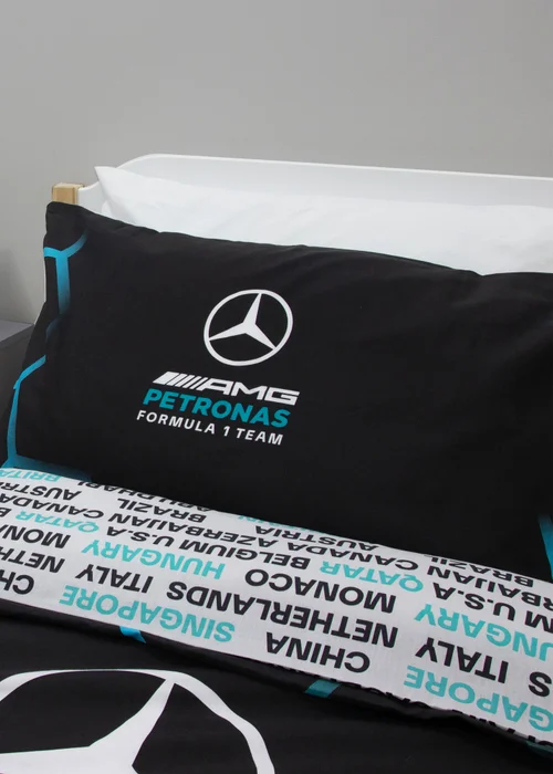 Mercedes AMG Petronas Black Ridge Duvet Cover - Single Image 4