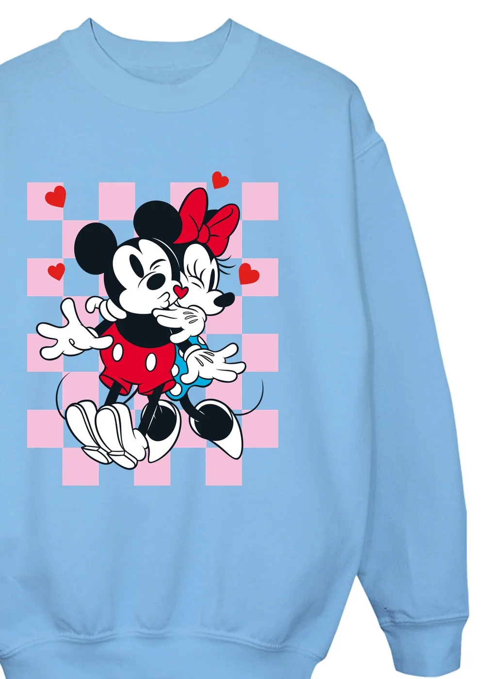 Disney Mickey Mouse Hug Girls Baby Blue Graphic Sweatshirt (3-13 Years) - 3-4 Yrs Image 2