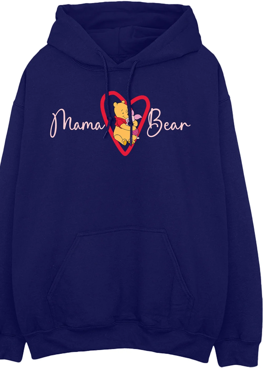 Disney Winnie The Pooh Mama Bear Navy Blue Graphic Hoodie - XL Image 2