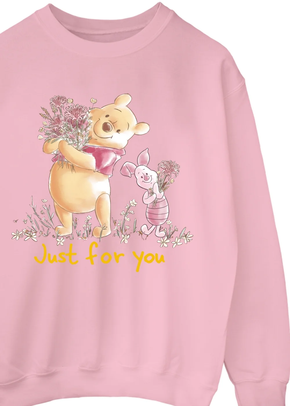 Disney Winnie The Pooh Just For You Pink Graphic Sweatshirt - M Image 2