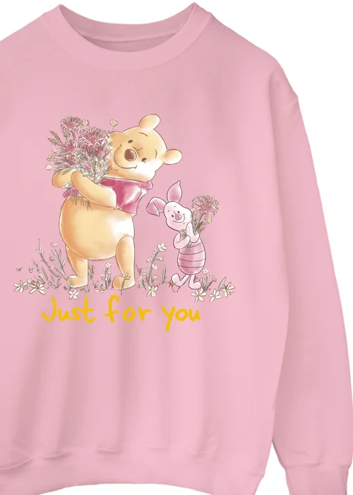 Disney Winnie The Pooh Just For You Pink Graphic Sweatshirt - M Image 2