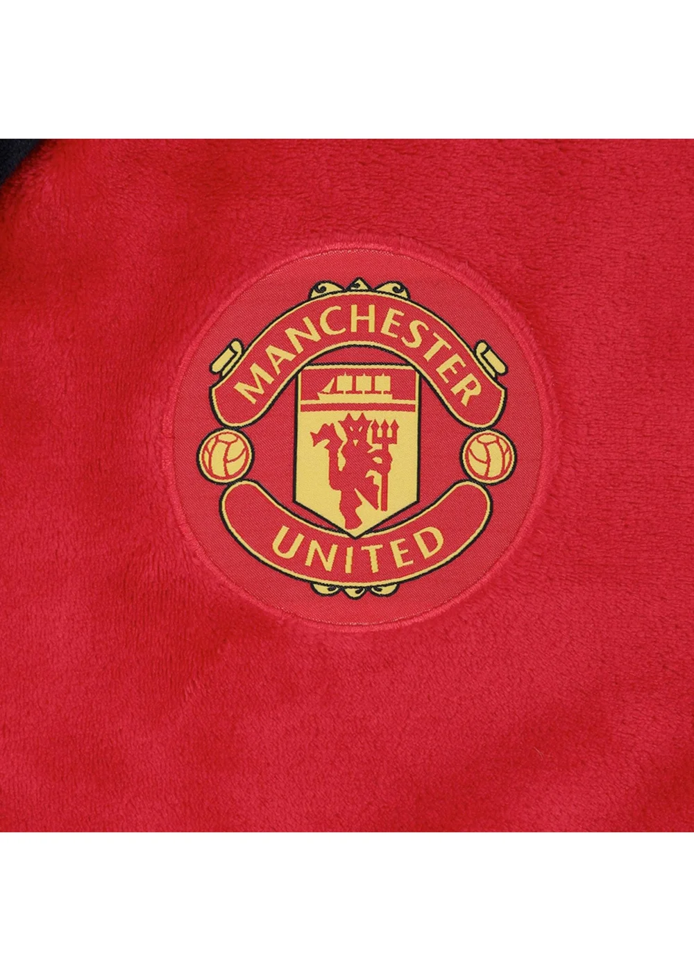 Manchester United FC Boys Red Baby Crest Fleece Dressing Gown (0-3yrs) - 0-6 Months Image 2