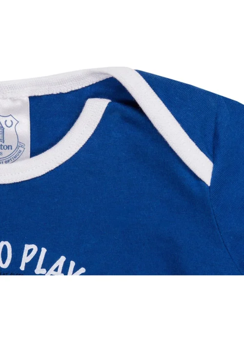 Everton FC Boys Blue Baby Born To Play Long Pyjama Set (0-1yrs) - 0-3 months Image 5