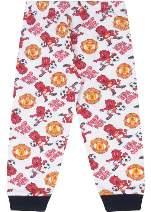 Manchester United FC Boys Red Baby Fred The Red Long Pyjama Set (0-1yrs) - 0-3 months Image 3