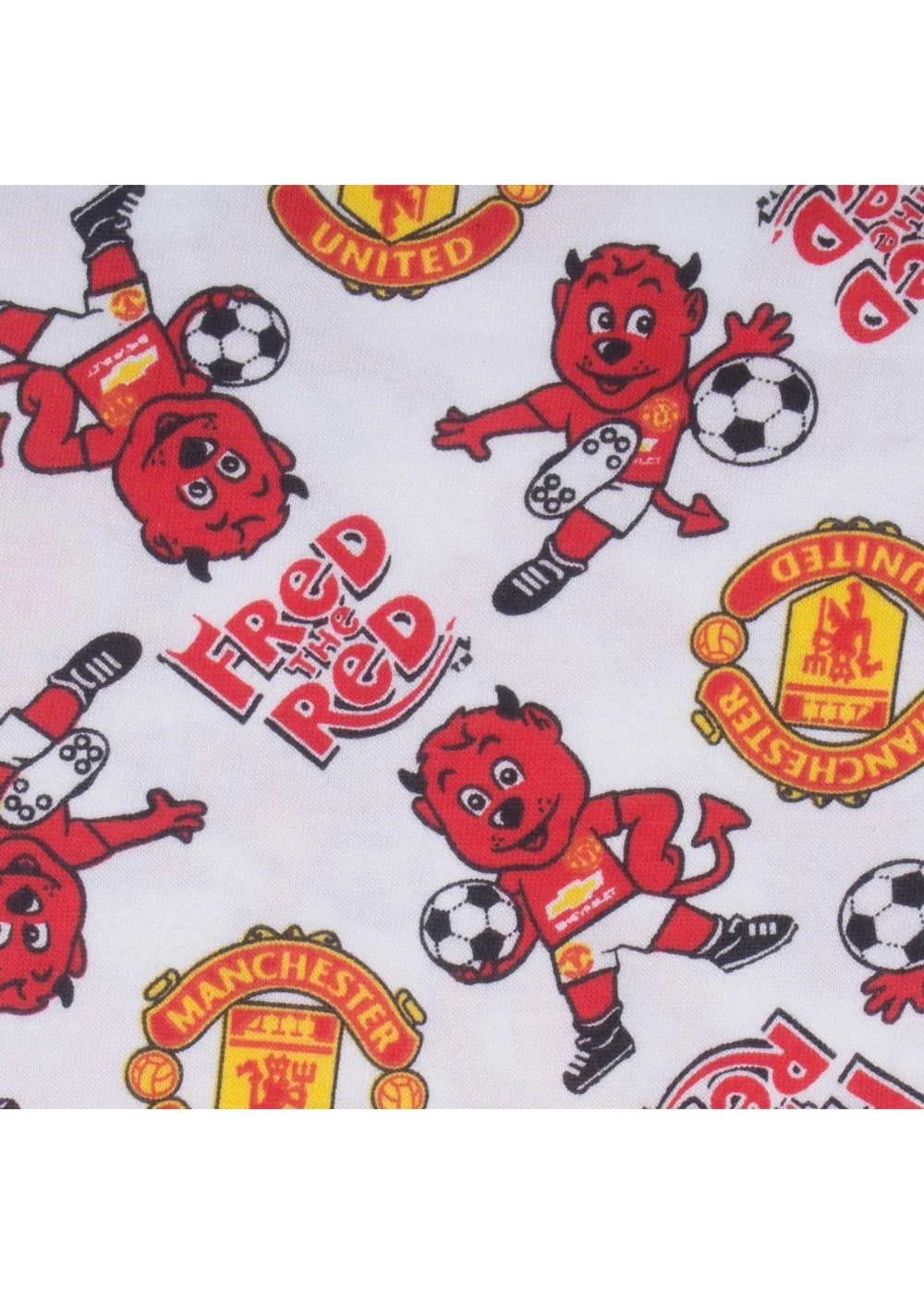 Manchester United FC Boys Red Baby Fred The Red Long Pyjama Set (0-1yrs) - 0-3 months Image 5