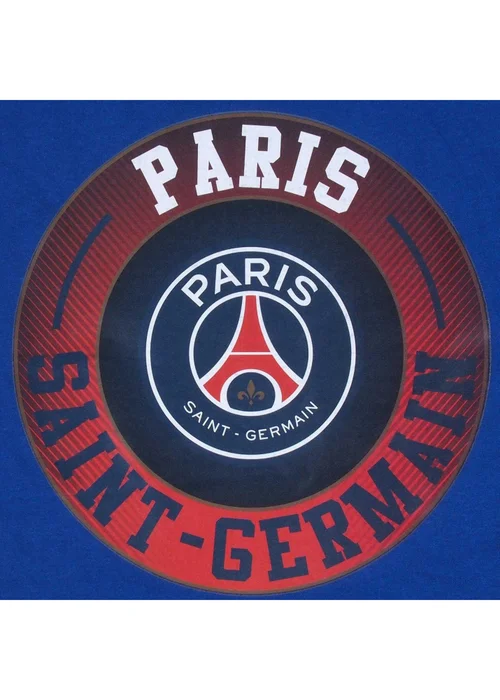 Paris Saint Germain Boys Blue FC Crest Long Pyjama Set (4-6yrs) - Age 4-5 Years Image 4