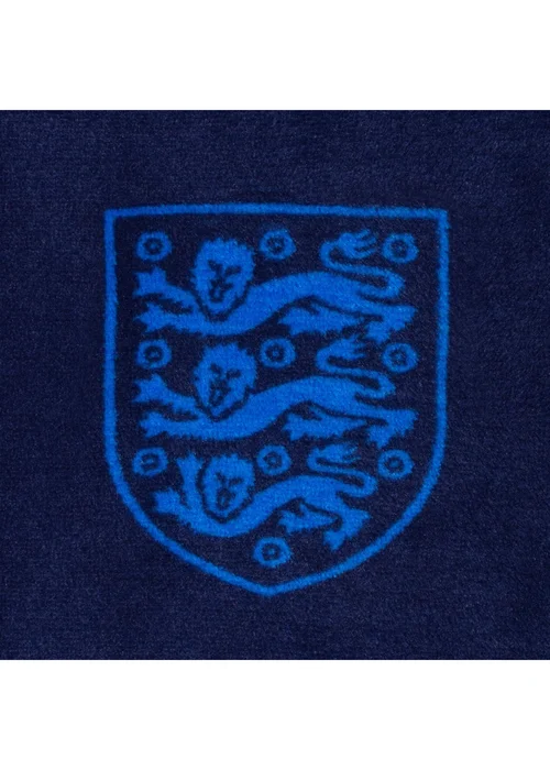 England Navy Crest Fleece All-Over Print Dressing Gown - Extra Large Image 4