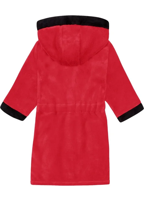 Liverpool FC Boys Red Crest Fleece Contrast Trim Dressing Gown (3-14yrs) - Age 3-4 Years Image 2