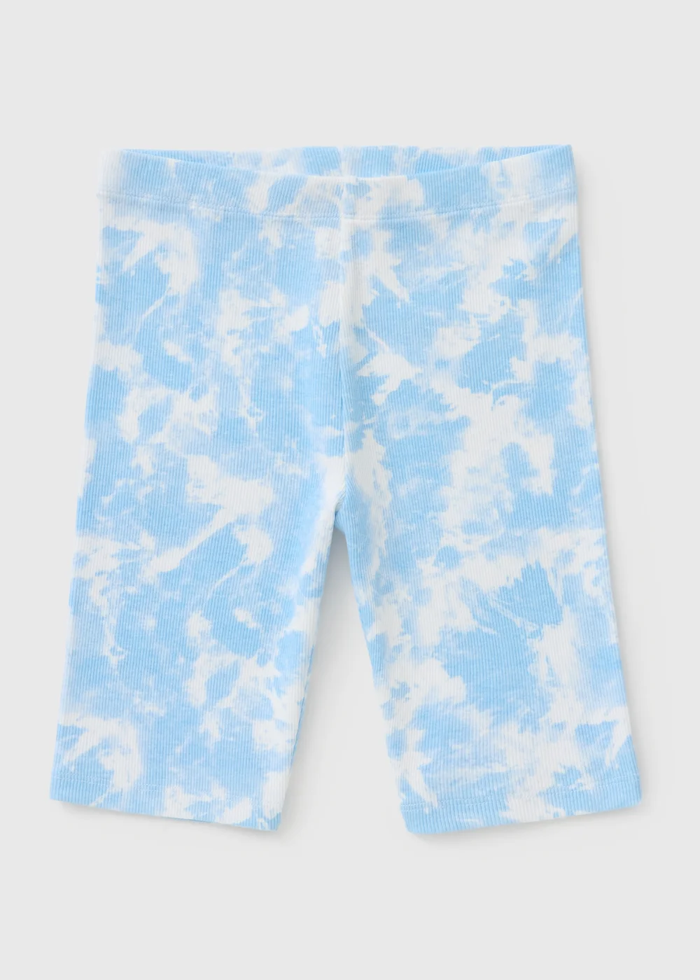 Girls Blue Tie Dye Cycling Shorts (7-15yrs) - 14 Yrs Image 1