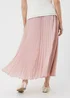 Pink Pleated Midaxi Skirt - 8 Image 2