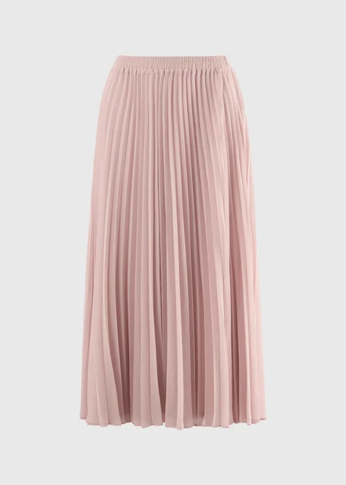 Pink Pleated Midaxi Skirt - 8 Image 4