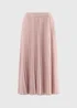 Pink Pleated Midaxi Skirt - 8 Image 4