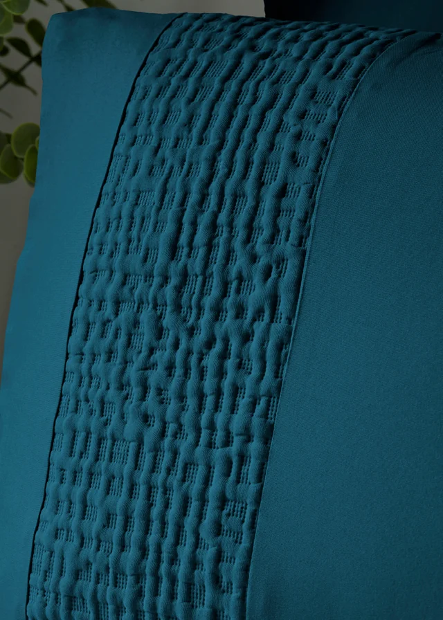 Blue Grid Pinsonic Duvet Set