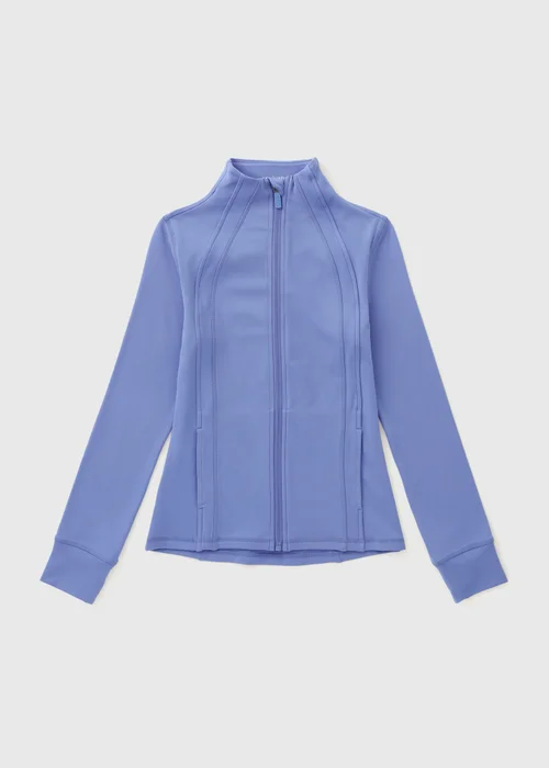 Souluxe Girls Purple Zip Sports Jacket (7-15yrs) - 9 Yrs Image 1