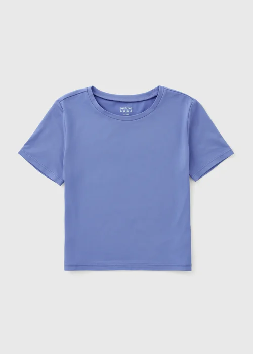 Souluxe Girls Purple Soft Touch T-Shirt (7-15yrs) - 7 Yrs Image 1