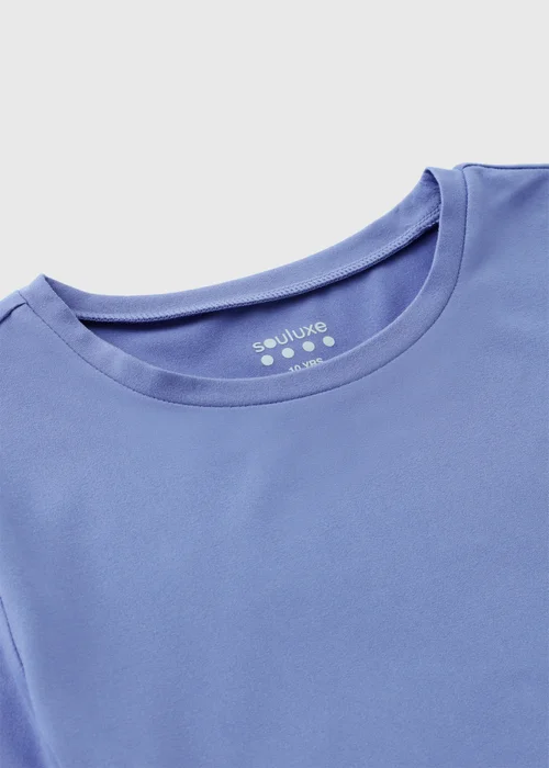 Souluxe Girls Purple Soft Touch T-Shirt (7-15yrs) - 7 Yrs Image 2