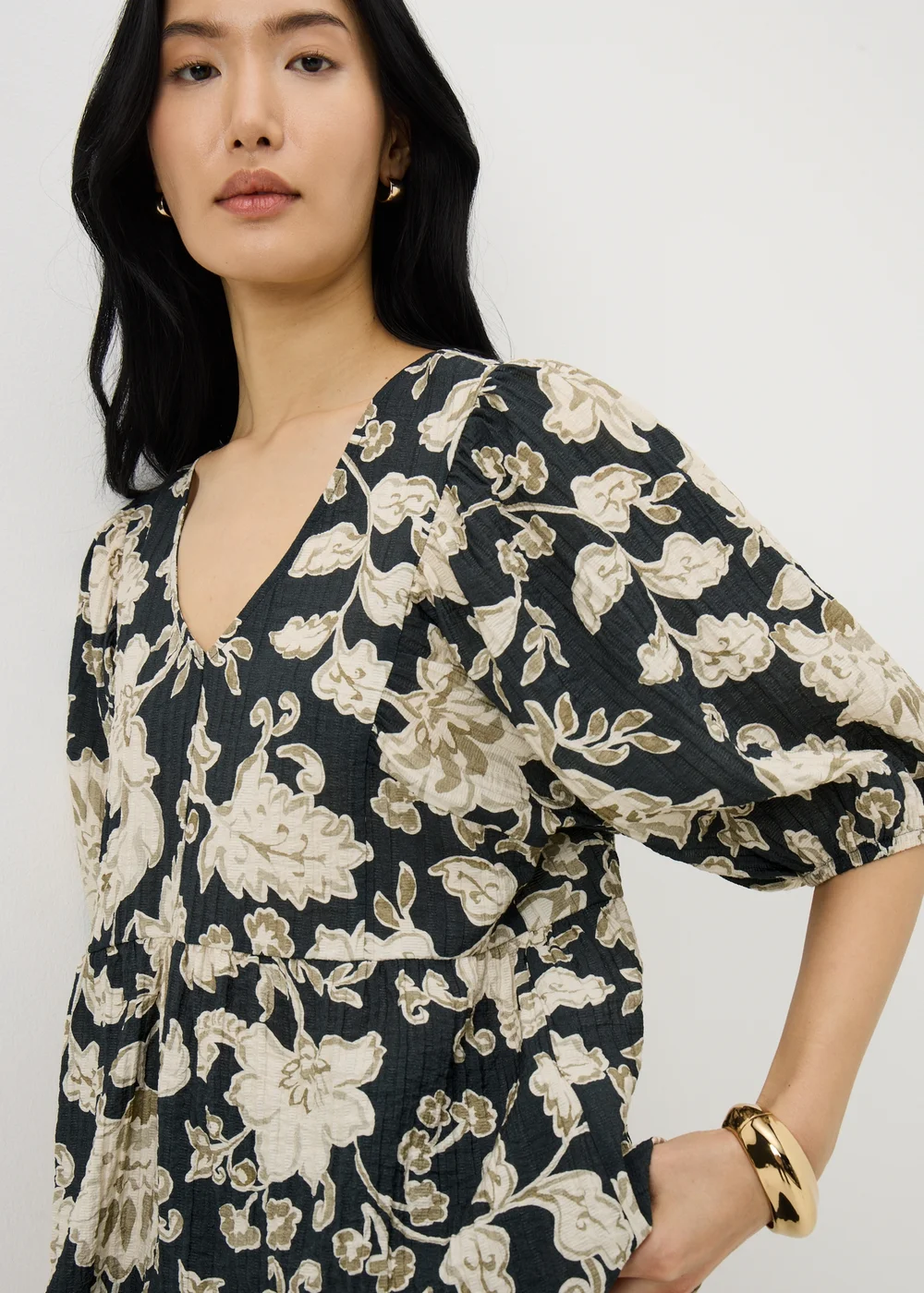 Beige Paisley Boho Blouse - 8 Image 3