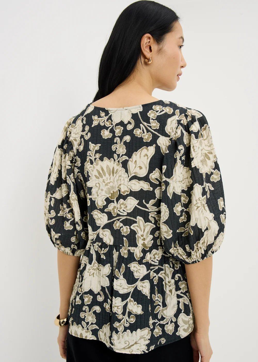 Beige Paisley Boho Blouse - 8 Image 2