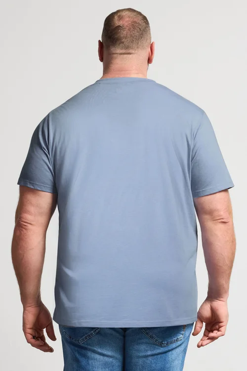 BadRhino Navy Blue 5 Pack V-Neck T-Shirts - 5-6XL Image 4