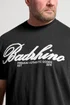 BadRhino Black Embroidered Script T-Shirt - 7-8XL Image 4