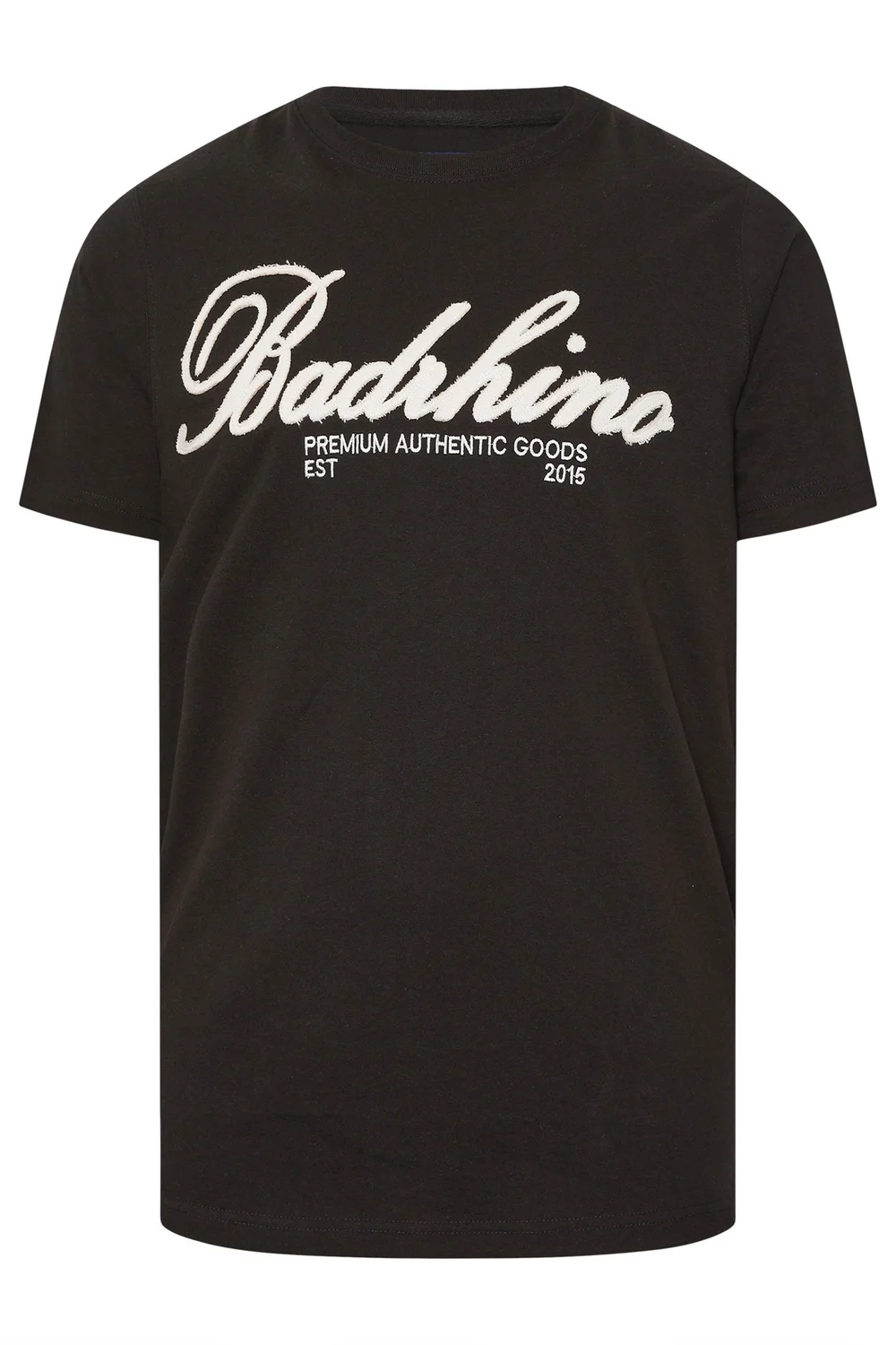 BadRhino Black Embroidered Script T-Shirt - 7-8XL Image 5