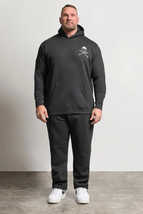 BadRhino Black Side Skull Open Hem Joggers - 4XL Image 3