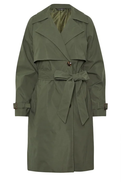 PixieGirl Petite Khaki Green Trench Coat - 6 Image 5