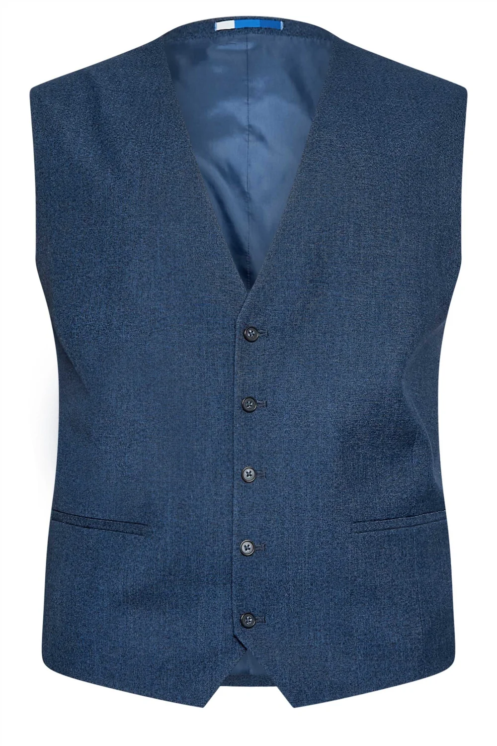 BadRhino Blue Textured Suit Waistcoat - 52 Image 5